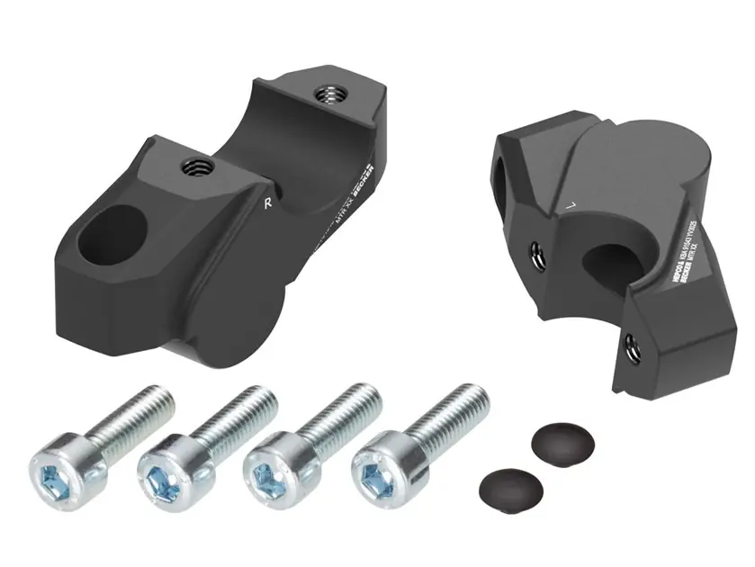 Okazja Podwyższenie kierownicy z przesunięciem Yamaha MT-09/Y-AMT/SP 30 mm w górę, 25 mm w tył, czarne 42454580 00 01