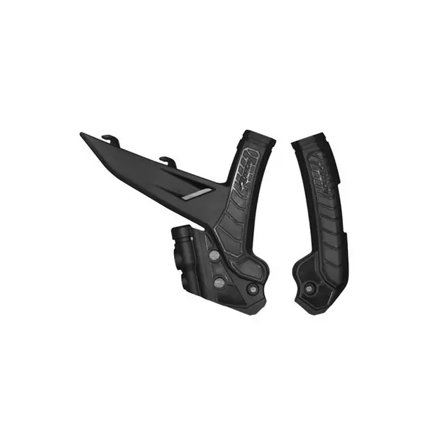 Osłony ramy BI-MATERIAL SUPER GRIP KTM EXC/EXCF 150/250/300/450/500, SX 250/300, SXF 250/350/450, XC/XCF 125/250/300/350/450 Czarny RACETECH PRTKTMNR003 Oferta czasowa