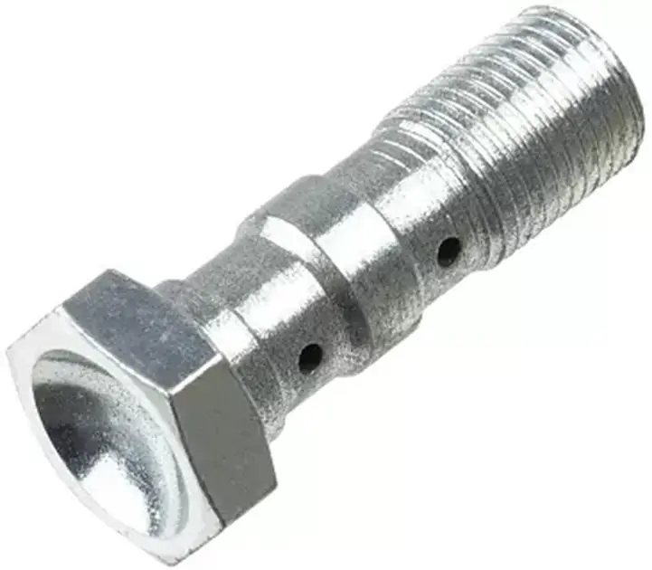 Rabat Śruba hydrauliczna do przewodów hamulcowych M10X1,00 podwójna Brembo Srebrna TRW ZF MCH961C