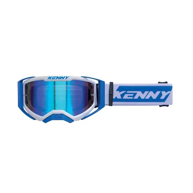 Szybka dostawa Kenny Racing Gogle Performance EVO 2 Blue Mirror Lens Lustro niebieski/biały 261-0702011-02