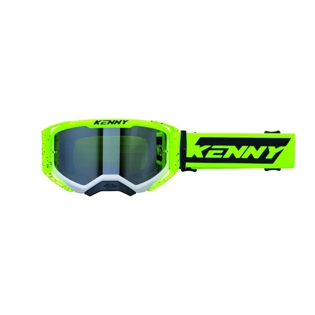 Tani Kenny Racing Gogle Performance EVO 2 Yellow White Splash Clear Lens żółty fluo/czarny 251-0702011-97