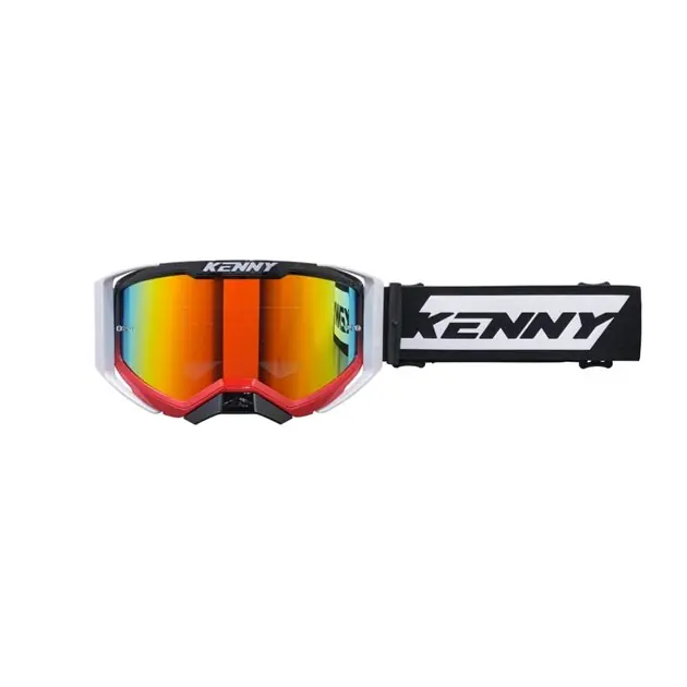 Kenny Racing Gogle Performance EVO 2 Red White Clear Lens czerwony/biały / czarny 251-0702011-01 Premium