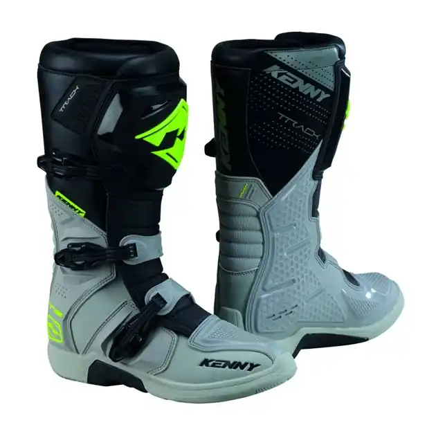 Buty Cross/Enduro Track T2 Grey/Neon Yellow Szary/Żółty Fluo 46 Kenny Racing 261-7103010-4603 Hit sprzedaży