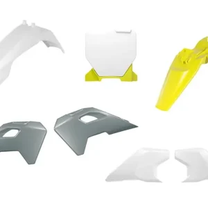 Komplet plastików Husqvarna TC 65 OEM biały/szary/żółty Racetech KITHSQ-OEM-165 Popularny