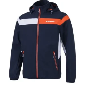 Kurtka przeciwdeszczowa Softshell Racing Niebieski/Biały / Pomarańczowy L Kenny Racing 251-7806015-56 Niska cena