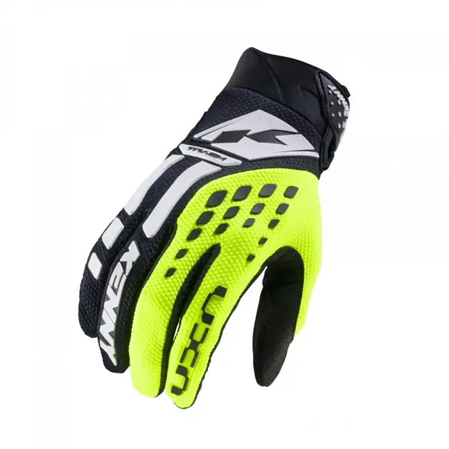 Bezpieczna płatność Rękawice Cross/Enduro Track Neon Yellow/Czarny/Biały Rozmiar S Kenny Racing 251-2803011-0897