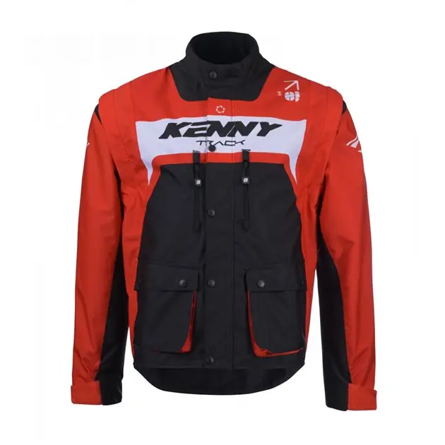 Bezpieczna płatność Kenny Racing Kurtka Adventure/Enduro Track Red Czarny/Czerwony / Biały M 251-3704010-5502
