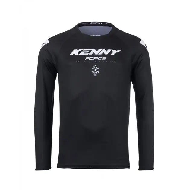 Koszulka Cross Enduro Force Solid Black Czarny/Biały S Kenny Racing 251-3504011-5409 Obniżka ceny