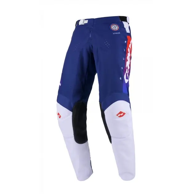 Darmowy zwrot Spodnie cross/enduro Track Focus Patriot Niebieski/Czerwony / Biały XL (36) Kenny Racing 251-6203012-3628