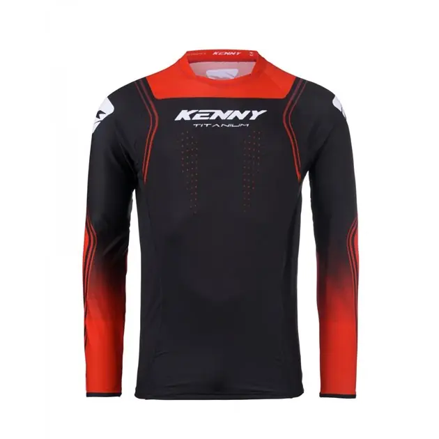 Nowy Koszulka cross/enduro Kenny Racing Titanium Red Czarny/Czerwony XXL 251-3301011-5801
