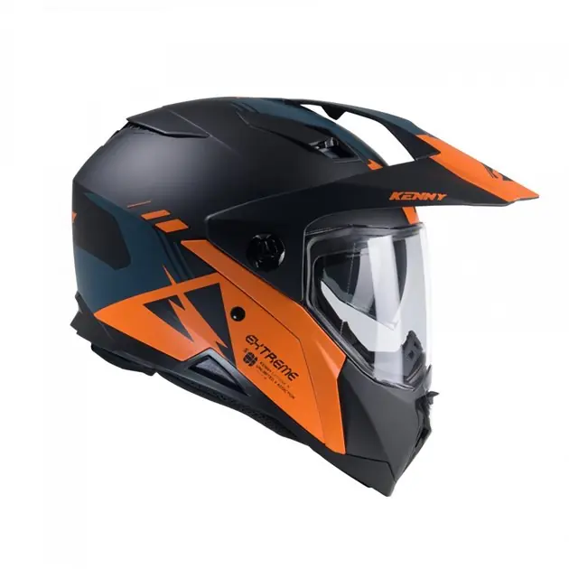 Łatwy zwrot Kask Dual Adventure Extreme Graphic Orange/Petrol Matt XL (61-62 cm) Kenny Racing 251-0405020-5706
