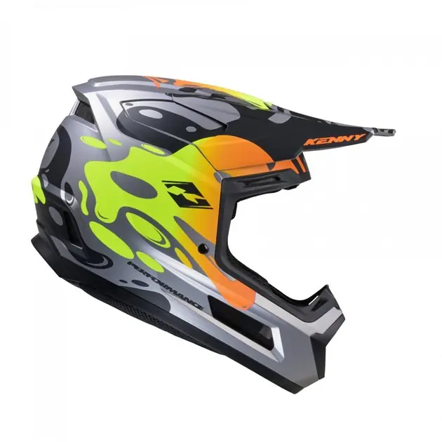 Kask Cross/Enduro Performance ERT Steel Matt Szary/Zielony / Pomarańczowy/Czarny XL (61-62 cm) Kenny Racing 251-0202013-5703 Promocja