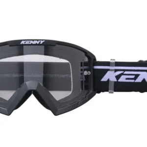 Gogle Track Kid/Junior/Dziecięce Czarny/Biały Szybka Przeźroczysta Kenny Racing 251-0803013 Tylko do końca tygodnia