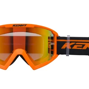 Łatwy zwrot Gogle Track+ Kid/Junior/Dziecięce Orange Szybka Czerwone Lustro Kenny Racing 251-0803012-06