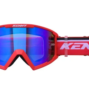 Gogle Track+ Kid/Junior/Dziecięce Red Szybka Niebieskie Lustro Kenny Racing 251-0803012-01 Wysoka jakość