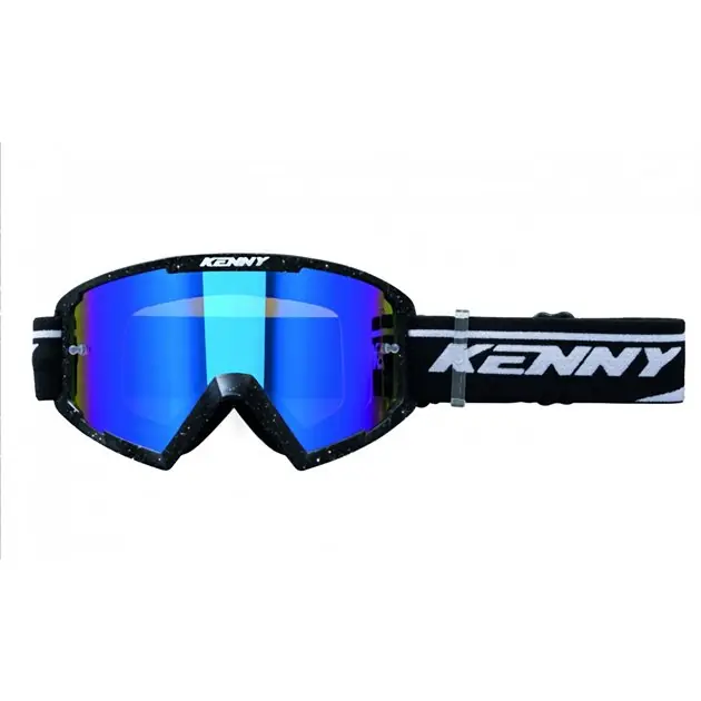Gogle Track+ Glitter Black Pearl Czarny/Biały (Brokat) Szybka Niebieskie Lustro Kenny Racing 251-0803011-03 Oferta czasowa