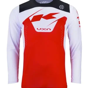 Cena promocyjna Koszulka rowerowa MTB Elite Red czerwony/biały / czarny L Kenny Racing 242-3004040-5601