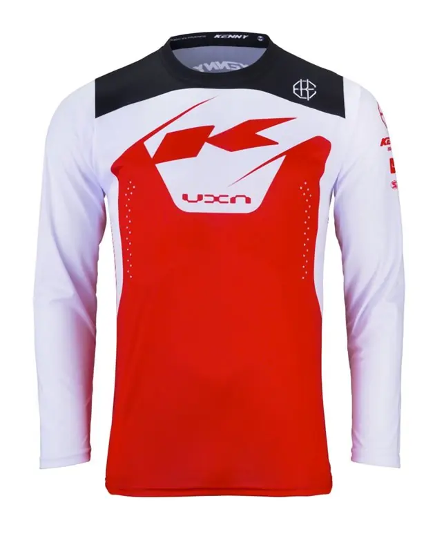 Cena promocyjna Koszulka rowerowa MTB Elite Red czerwony/biały / czarny L Kenny Racing 242-3004040-5601