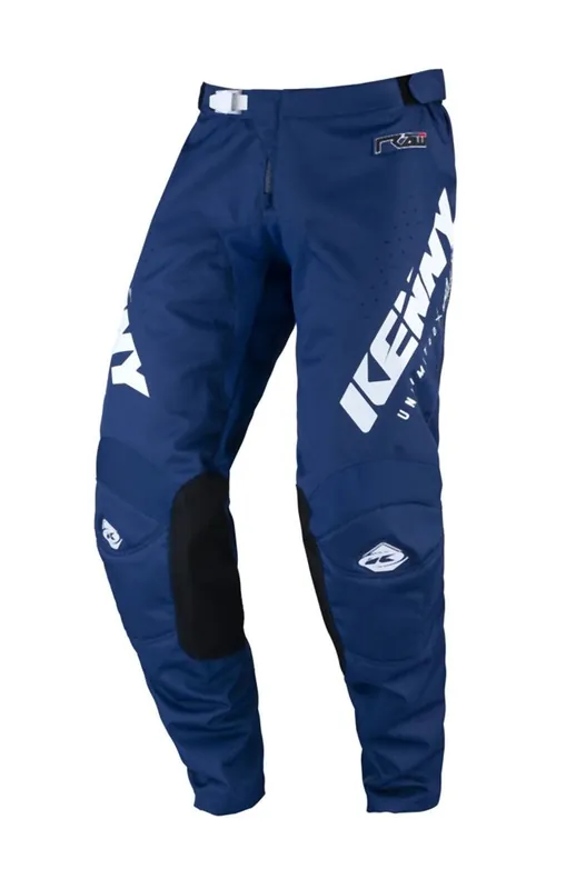 Darmowy zwrot Spodnie Cross/Enduro Track Raw Navy Niebieski/Biały XS (28) Kenny Racing 221-6203013-2820