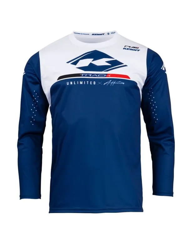 Koszulka Track Raw Navy niebieski/biały M Kenny Racing 231-3403012-5520 Łatwy zwrot