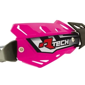Nowość Osłony rąk (handbary) FLX ATV/Quad różowy neon (z 3 rodzajami mocowań do kierownicy) RACETECH KITPMATVFUF
