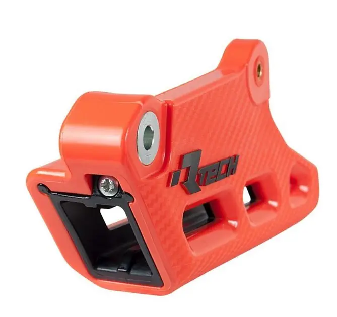 Prowadnica łańcucha KTM SX/SXF/XC-F 125/250/350/450, EXC/EXC-F/XC-W 125/250/300/350/450 / 500 Monoblock R2.0 WORX z wymiennym wkładem Kolor pomarańczowy Racetech CRUKTMARNR20 Rabat