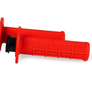 Bezpieczne zakupy Manetki R20 LOCK-ON (22+25mm) Half Waffle kolor czerwony neon + 8 adapterów rolgazu RACETECH MPRRF000021