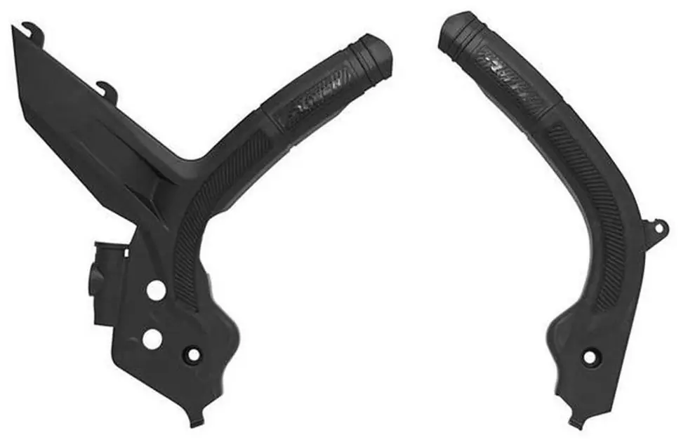 Wyjątkowa oferta Osłony ramy Bi-Material Super Grip Honda CRF 450/RX czarne RACETECH PRTCRFNR001