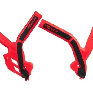 Do wyczerpania zapasów Osłony ramy Bi-Material Super Grip Beta RR 125/250/300/350/430 / 480 czerwono-czarne RACETECH PRTBETRSNR1