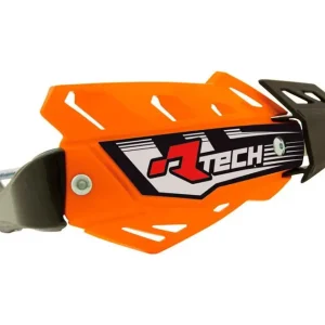 Tani Osłony rąk (handbary) FLX ATV/QUAD Pomarańczowy (Z 3 RODZAJAMI MOCOWAŃ DO KIEROWNICY) RACETECH (RTECH) KITPMATVARF