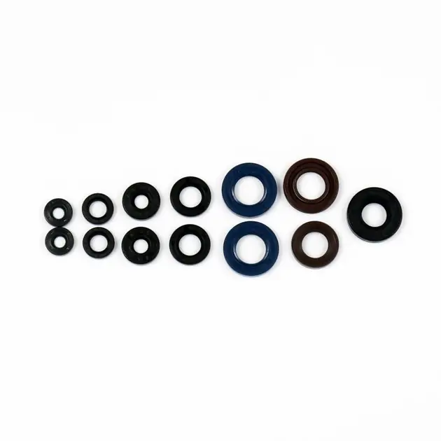 Łatwy zwrot Komplet uszczelniaczy olejowych silnika Aprilia RS4/RS/SX 50; Cagiva Mito 50; Derbi GPR 50, Senda 50, SMT/RCR 50; Suzuki Valenti 50 Athena P400105400050