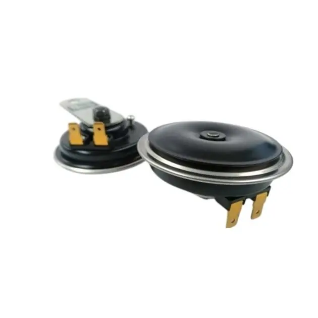 Wybór klientów Klakson podwójny czarny 12V (średnica 72,5mm) Tourmax HFD-12