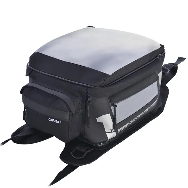 Bezpieczna płatność Torba na zbiornik F1 Tank Bag Small 18L Strap On czarna Oxford OL443