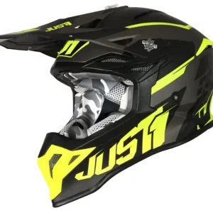 Kask JUST1 J39 STARS black fluo yellow titanium matt XL Szybka wysyłka
