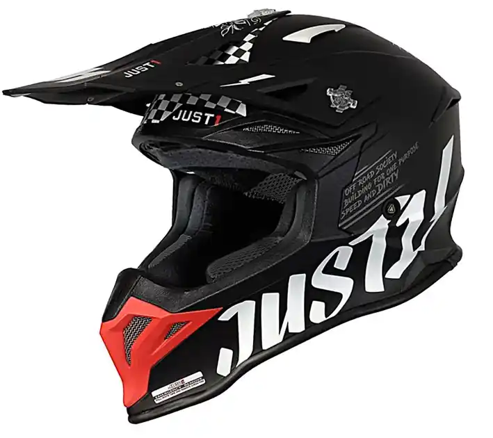Oferta czasowa Kask JUST1 J39 ROCK red white black matt XXL