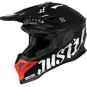 Obniżka ceny Kask JUST1 J39 ROCK red white black matt M