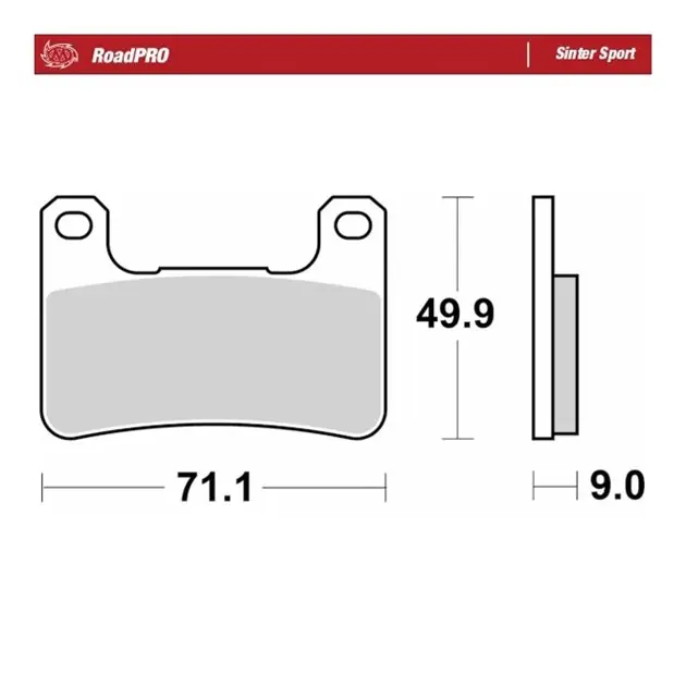 Łatwy zwrot Klocki hamulcowe KH379 Roadpro Sinter Series MOTO-MASTER M406305