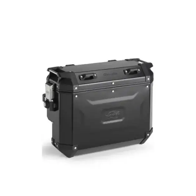 Zniżka Kufry boczne 37L LEWY i 33L PRAWY Monokey Cam Side - Wcięty K‘VOYAGER aluminiowe kolor czarny anodowany BLACK LINE Kappa KVG3733BPACK2