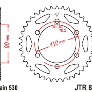 Bezpieczna płatność Zębatka tylna Yamaha XS 650 (31, ŁAŃC. 530) JT JTR850.31