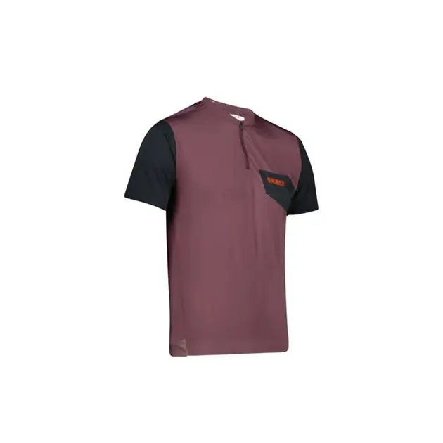 Wyjątkowa oferta Koszulka rowerowa MTB Trail 3.0 Jersey Malbec (S) LEATT 5022080521