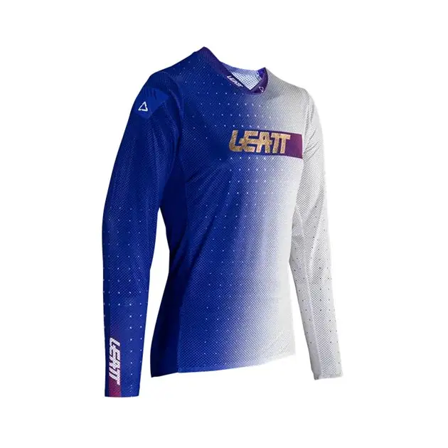 Bezpieczne zakupy Koszulka rowerowa dziecięca MTB Gravity 4.0 JUNIOR Jersey ULTRABLUE Rozmiar L (140-150cm) Leatt 5024140132