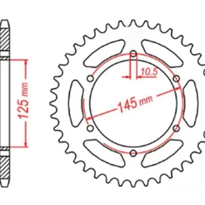 Zniżka Zębatka tylna Yamaha XJ 600 DIVERSION 48 (ŁAŃC. 520) MTX Parts 11-1M1-48