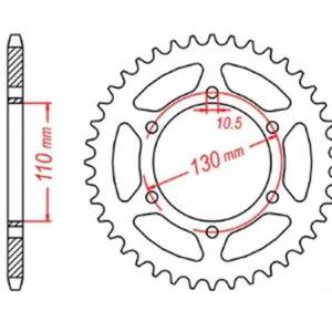 Dodaj do koszyka Zębatka tylna Kawasaki ER5 42 (ŁAŃC. 520) MTX Parts 11-192-42