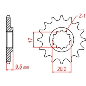 Zębatka przednia KTM SX 65 14 (ŁAŃC. 420) MTX Parts 10-KT4-14 Do wyczerpania zapasów