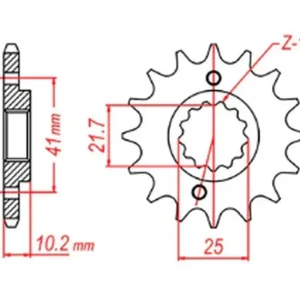 Darmowy zwrot Zębatka przednia Honda NX 650, FX 650, FMX, Yamaha XT 660 15 (ŁAŃC. 520) MTX Parts 10-9MN-15