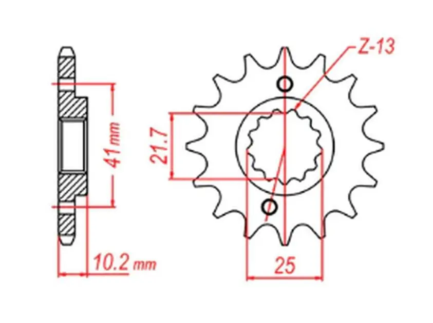 Darmowy zwrot Zębatka przednia Honda NX 650, FX 650, FMX, Yamaha XT 660 15 (ŁAŃC. 520) MTX Parts 10-9MN-15