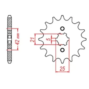Ekspresowa dostawa Zębatka przednia Honda XR 600R, TRX 400EX/X 14 (ŁAŃC. 520) MTX Parts 10-103-14
