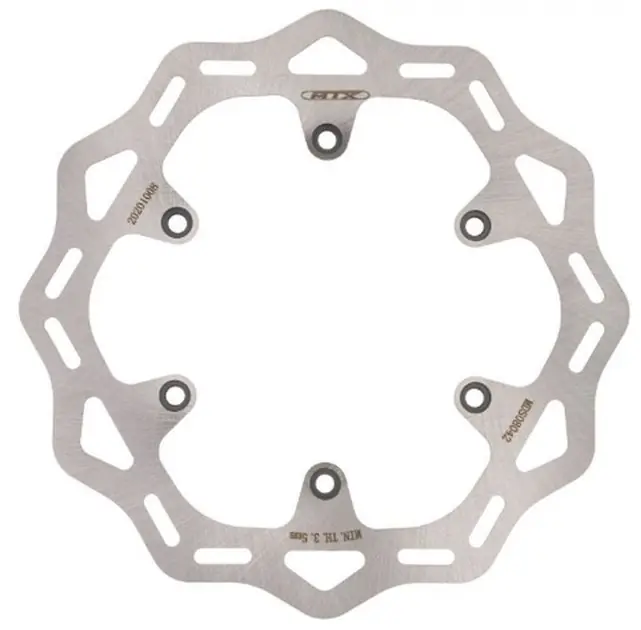 Tarcza hamulcowa tył KTM EXC/SX 125/250, EXC 300, EXC-F/SX-F/XC-F 350, EXC 450, 500, Husqvarna FC/FE 250/350/450, TE 125/250/300 WAVE (220x110x4mm) (6x6,5mm) MTX PARTS MDS08042 Ograniczona ilość