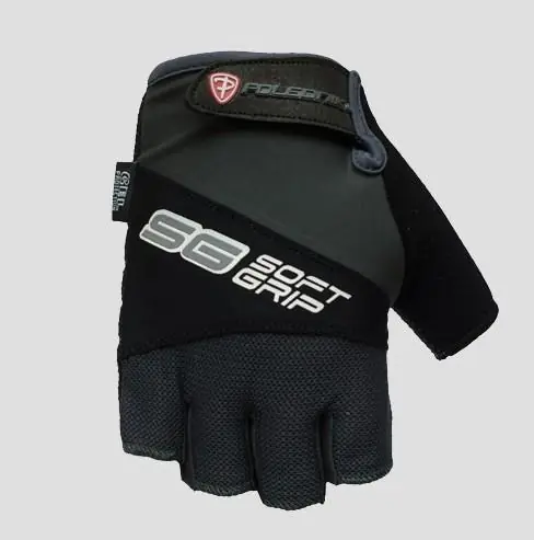 Bezpieczna płatność POLEDNIK RĘKAWICE / RĘKAWICZKI ROWEROWE / MTB (BEZ PALCÓW) MODEL SOFT GRIP KOLOR CZARNY ROZMIAR S