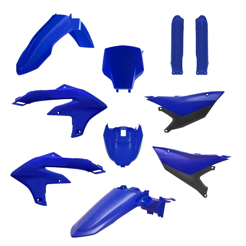 Ekspresowa dostawa POLISPORT KOMPLET PLASTIKÓW (FULL KIT) YAMAHA YZ 450F ‘26 W ZESTAWIE TABLICA PRZEDNIA (8681600001) I OSŁONY AMORTYZATORÓW (8352300009) KOLOR NIEBIESKI